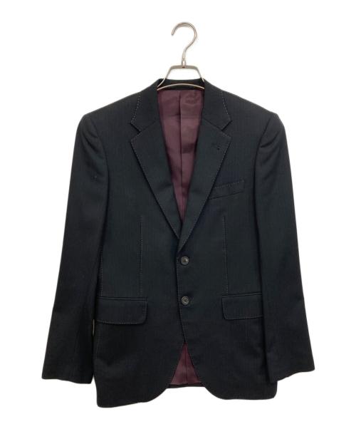 Paul Smith London（ポールスミスロンドン）Paul Smith London (ポールスミスロンドン) シャドーストライプ2Bセットアップスーツ ブラック サイズ:Sの古着・服飾アイテム