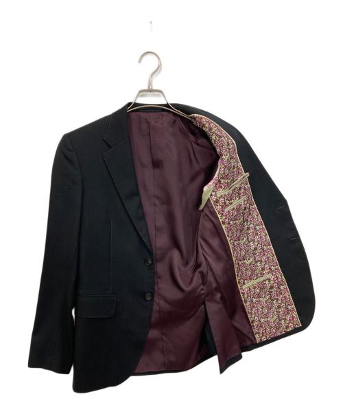 Paul Smith London（ポールスミスロンドン）Paul Smith London (ポールスミスロンドン) シャドーストライプ2Bセットアップスーツ ブラック サイズ:Sの古着・服飾アイテム