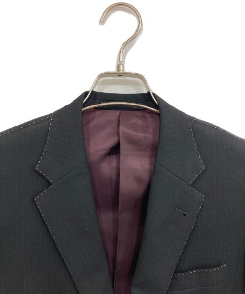Paul Smith London（ポールスミスロンドン）Paul Smith London (ポールスミスロンドン) シャドーストライプ2Bセットアップスーツ ブラック サイズ:Sの古着・服飾アイテム