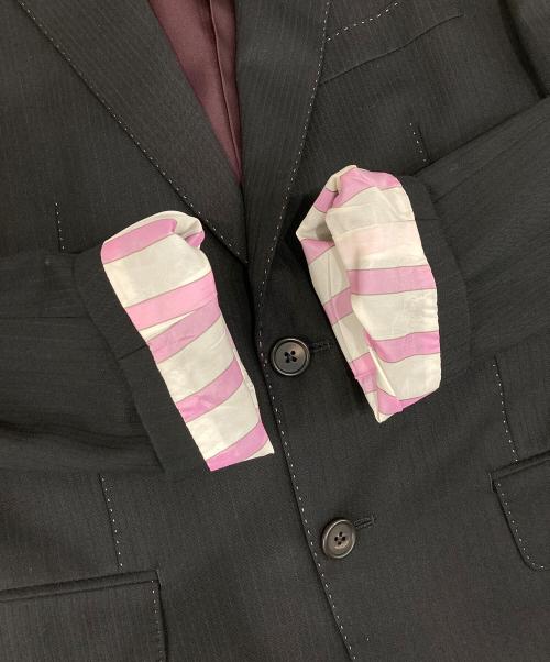 Paul Smith London（ポールスミスロンドン）Paul Smith London (ポールスミスロンドン) シャドーストライプ2Bセットアップスーツ ブラック サイズ:Sの古着・服飾アイテム