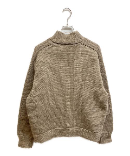 BY H（バイ エイチ）by H (バイ エイチ) ニットジャケット ブラウン サイズ:3の古着・服飾アイテム