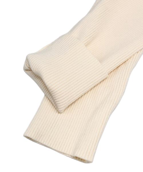 Noble（ノーブル）Noble (ノーブル) ショルダーボタンタイトリブニット アイボリー サイズ:F 未使用品の古着・服飾アイテム