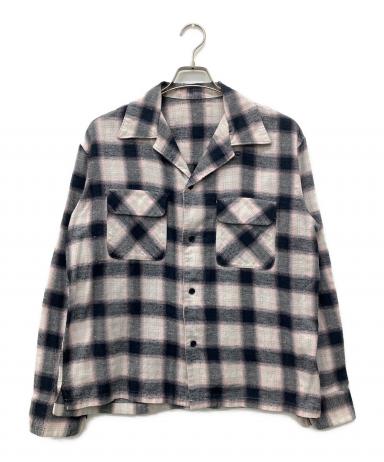 中古・古着通販】UNUSED (アンユーズド) CHECK OPEN COLLAR SHIRTS
