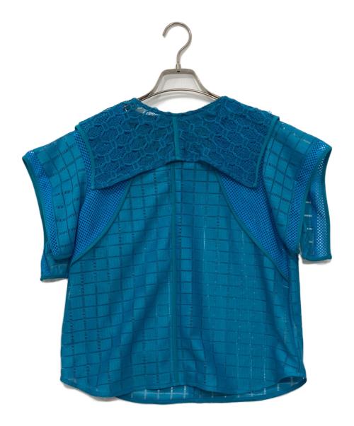 UNITED TOKYO（ユナイテッドトーキョー）UNITED TOKYO (ユナイテッドトーキョー) スクエアレースブラウス ブルー サイズ:freeの古着・服飾アイテム