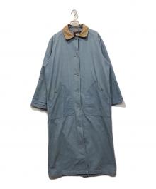 WOOLRICH（ウールリッチ）の古着「レザーカラー デニムコート」｜インディゴ