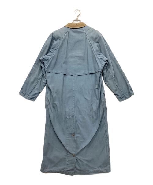 WOOLRICH（ウールリッチ）WOOLRICH (ウールリッチ) レザーカラー デニムコート インディゴ サイズ:Mの古着・服飾アイテム