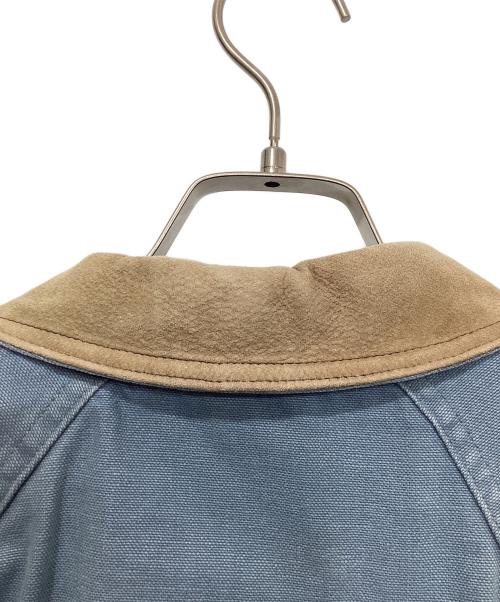 WOOLRICH（ウールリッチ）WOOLRICH (ウールリッチ) レザーカラー デニムコート インディゴ サイズ:Mの古着・服飾アイテム