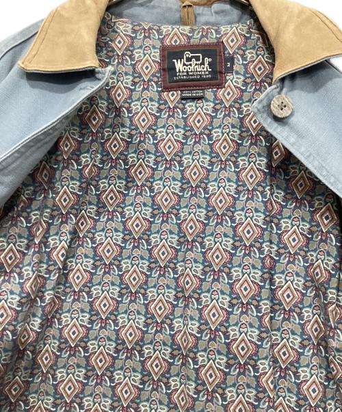 WOOLRICH（ウールリッチ）WOOLRICH (ウールリッチ) レザーカラー デニムコート インディゴ サイズ:Mの古着・服飾アイテム