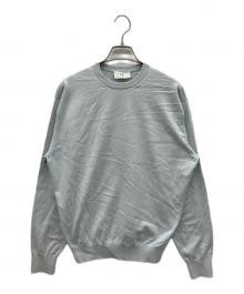 HERILL（ヘリル）の古着「コットンクルーネックニット」｜ライトブルー