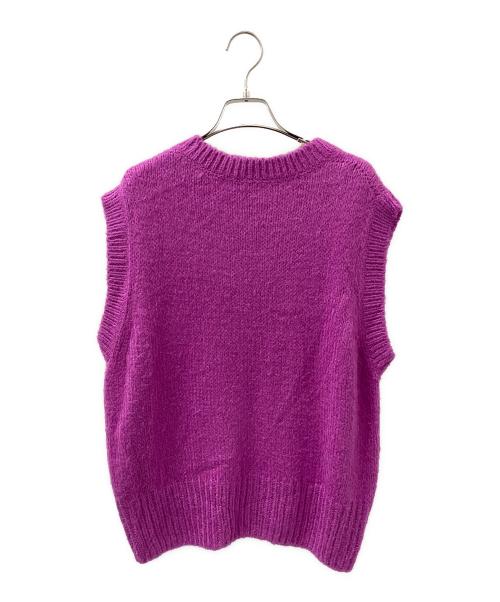 BLAMINK（ブラミンク）BLAMINK (ブラミンク) シルクVネックベスト ピンク サイズ:38の古着・服飾アイテム