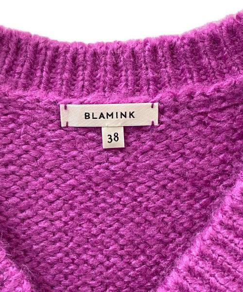 BLAMINK（ブラミンク）BLAMINK (ブラミンク) シルクVネックベスト ピンク サイズ:38の古着・服飾アイテム