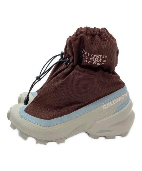 SALOMON（サロモン）SALOMON (サロモン) MM6 Maison Margiela (エムエムシックスメゾンマルジェラ) Cross Mid スニーカー チョコレート/ブルー サイズ:25の古着・服飾アイテム