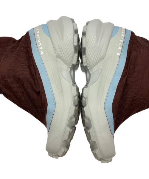 SALOMON（サロモン）SALOMON (サロモン) MM6 Maison Margiela (エムエムシックスメゾンマルジェラ) Cross Mid スニーカー チョコレート/ブルー サイズ:25の古着・服飾アイテム