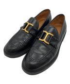 Chloeクロエ）の古着「MARCIE マーシー レザー ローファー」｜ブラック