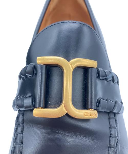 Chloe（クロエ）Chloe (クロエ) MARCIE マーシー レザー ローファー ブラック サイズ:37の古着・服飾アイテム