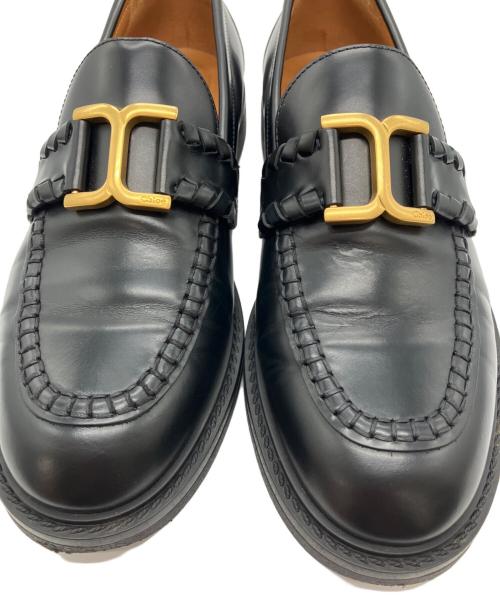 Chloe（クロエ）Chloe (クロエ) MARCIE マーシー レザー ローファー ブラック サイズ:37の古着・服飾アイテム