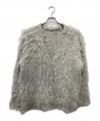 Diagramダイアグラム）の古着「シャギーニットカーディガン」｜グレー