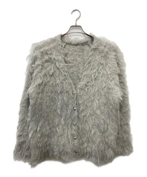 Diagram（ダイアグラム）Diagram (ダイアグラム) シャギーニットカーディガン グレー サイズ:36の古着・服飾アイテム