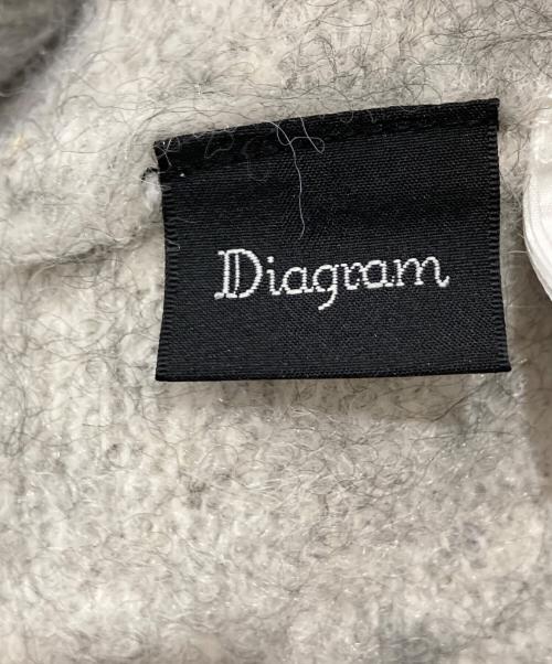 Diagram（ダイアグラム）Diagram (ダイアグラム) シャギーニットカーディガン グレー サイズ:36の古着・服飾アイテム