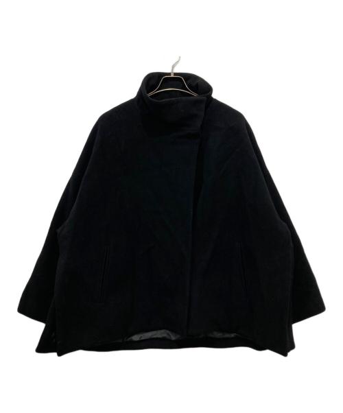 ELENDEEK（エレンディーク）ELENDEEK (エレンディーク) ケープスタンドカラーコート ブラック サイズ:FREEの古着・服飾アイテム