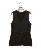 GUCCIグッチ）の古着「ノースリーブニット」｜ブラウン