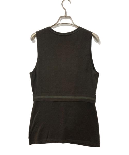 GUCCI（グッチ）GUCCI (グッチ) ノースリーブニット ブラウン サイズ:Mの古着・服飾アイテム