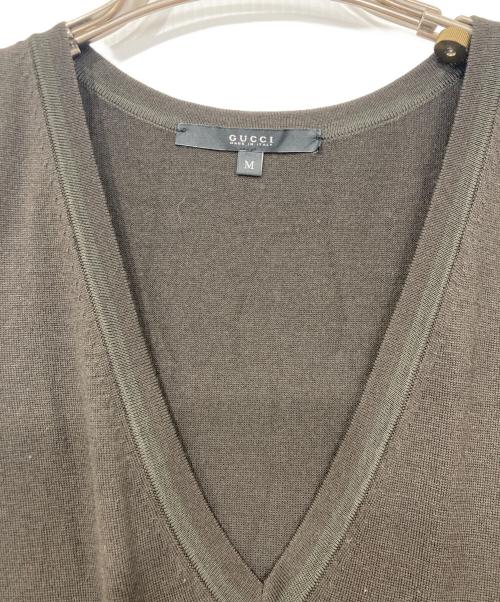 GUCCI（グッチ）GUCCI (グッチ) ノースリーブニット ブラウン サイズ:Mの古着・服飾アイテム
