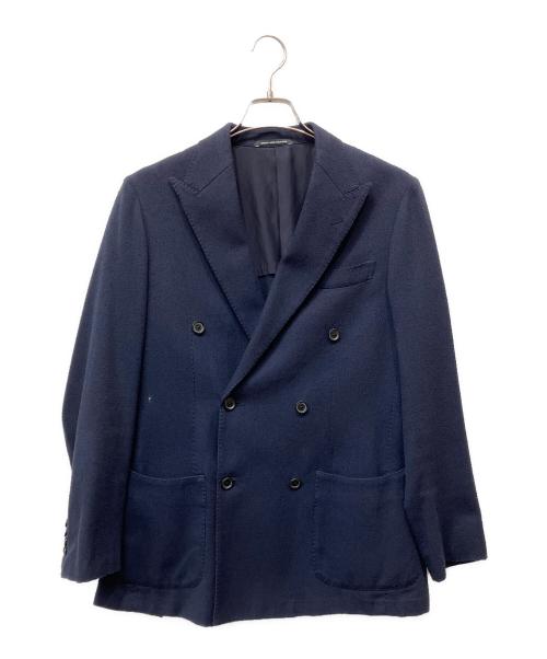 green label relaxing（グリーンレーベルリラクシング）green label relaxing (グリーンレーベルリラクシング) サルトリアリング ピンヘッド 6ボタン ダブルブレスト ネイビー サイズ:46の古着・服飾アイテム