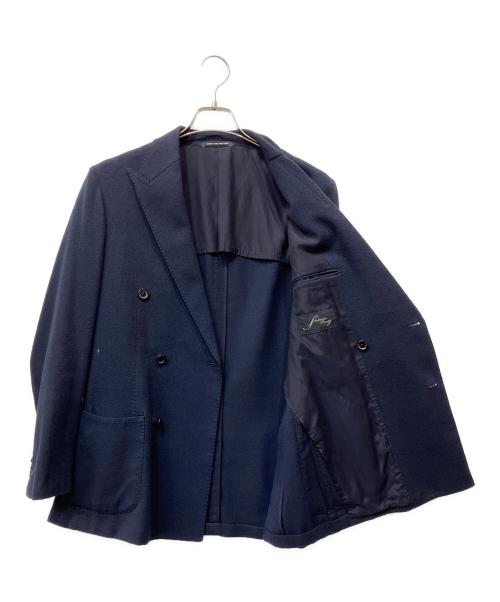 green label relaxing（グリーンレーベルリラクシング）green label relaxing (グリーンレーベルリラクシング) サルトリアリング ピンヘッド 6ボタン ダブルブレスト ネイビー サイズ:46の古着・服飾アイテム