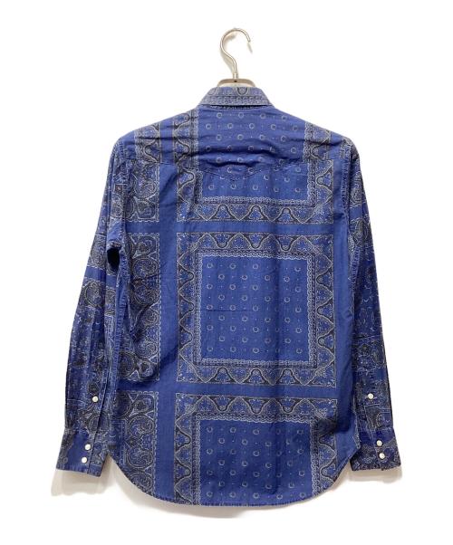 ORIAN（オリアン）ORIAN (オリアン) 総柄シャツ ブルー サイズ:38/14の古着・服飾アイテム