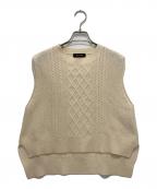 ourhomeアワホーム）の古着「柔らかウールのニットベスト」｜アイボリー