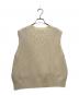 ourhome (アワホーム) 柔らかウールのニットベスト アイボリー サイズ:FREE：6000円