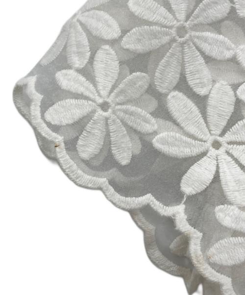 Kate Spade（ケイトスペード）Kate Spade (ケイトスペード) 花柄レースブラウス ホワイト サイズ:2の古着・服飾アイテム