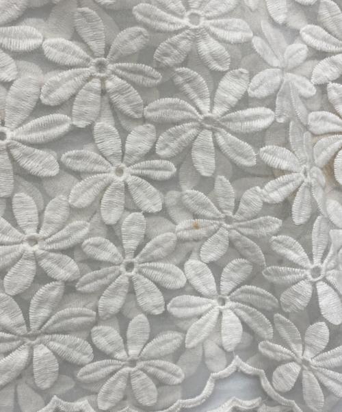 Kate Spade（ケイトスペード）Kate Spade (ケイトスペード) 花柄レースブラウス ホワイト サイズ:2の古着・服飾アイテム