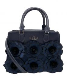 Kate Spade（ケイトスペード）の古着「スモール サッチェル」｜ネイビー