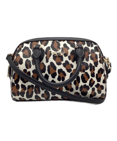 Kate Spade（ケイトスペード）Kate Spade (ケイトスペード) マディソン スポッテッド レオパード プリント ドーリー ブラウン×ブラックの古着・服飾アイテム