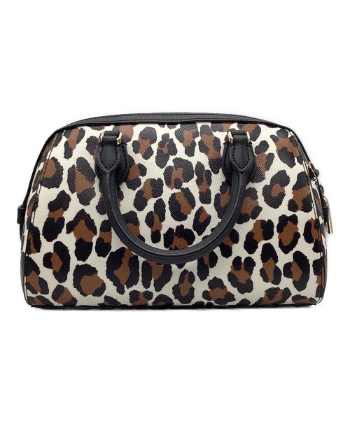 Kate Spade（ケイトスペード）Kate Spade (ケイトスペード) マディソン スポッテッド レオパード プリント ドーリー ブラウン×ブラックの古着・服飾アイテム