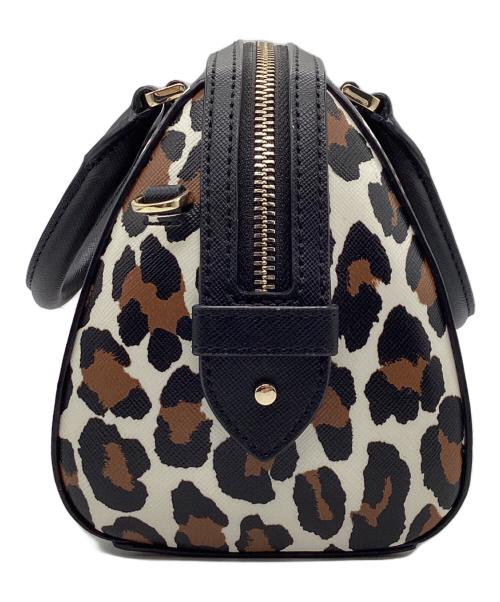 Kate Spade（ケイトスペード）Kate Spade (ケイトスペード) マディソン スポッテッド レオパード プリント ドーリー ブラウン×ブラックの古着・服飾アイテム