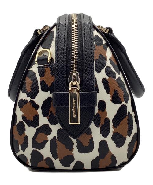 Kate Spade（ケイトスペード）Kate Spade (ケイトスペード) マディソン スポッテッド レオパード プリント ドーリー ブラウン×ブラックの古着・服飾アイテム