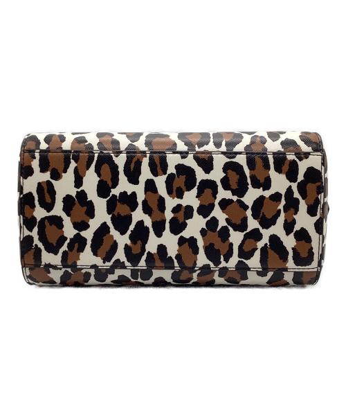 Kate Spade（ケイトスペード）Kate Spade (ケイトスペード) マディソン スポッテッド レオパード プリント ドーリー ブラウン×ブラックの古着・服飾アイテム