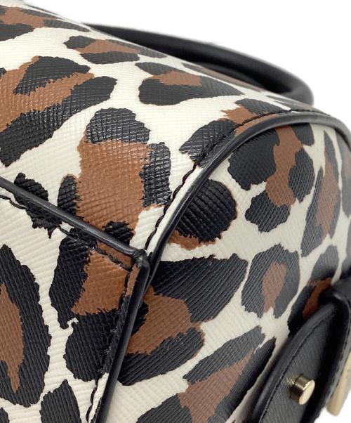 Kate Spade（ケイトスペード）Kate Spade (ケイトスペード) マディソン スポッテッド レオパード プリント ドーリー ブラウン×ブラックの古着・服飾アイテム