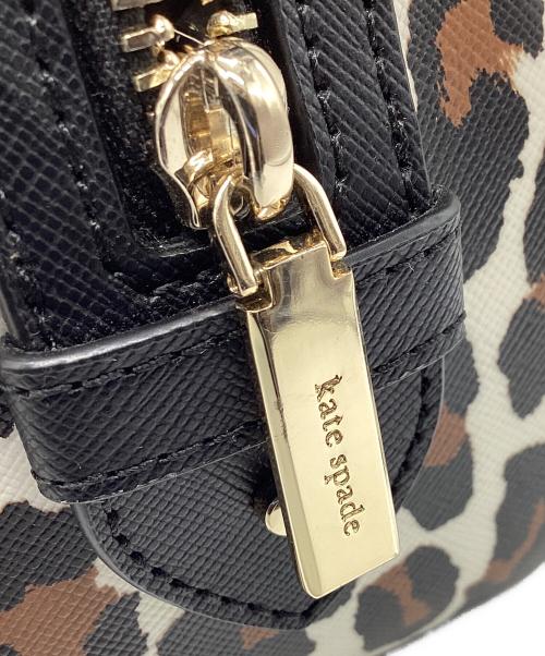 Kate Spade（ケイトスペード）Kate Spade (ケイトスペード) マディソン スポッテッド レオパード プリント ドーリー ブラウン×ブラックの古着・服飾アイテム
