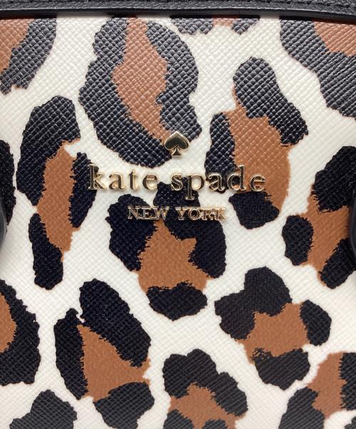 Kate Spade（ケイトスペード）Kate Spade (ケイトスペード) マディソン スポッテッド レオパード プリント ドーリー ブラウン×ブラックの古着・服飾アイテム
