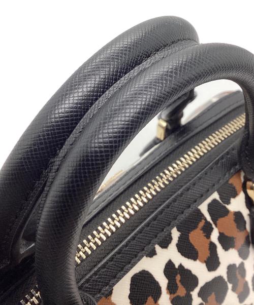 Kate Spade（ケイトスペード）Kate Spade (ケイトスペード) マディソン スポッテッド レオパード プリント ドーリー ブラウン×ブラックの古着・服飾アイテム