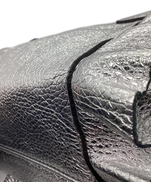 ripani（リパーニ）ripani (リパーニ) メタリックサイドフリルトート バッグ シルバーの古着・服飾アイテム