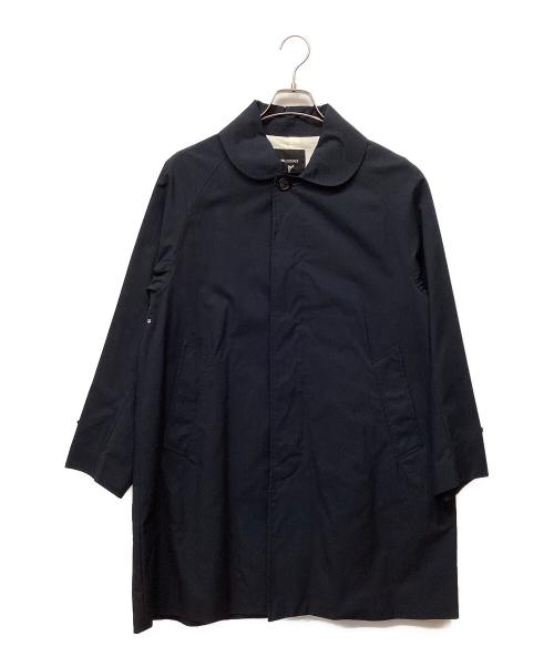DELICIOUS（デリシャツ）DELICIOUS (デリシャツ) Travel Coat / ラウンドカラー ステンカラーコート ネイビー サイズ:Sの古着・服飾アイテム