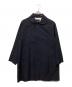 DELICIOUS（デリシャツ）の古着「Travel Coat / ラウンドカラー ステンカラーコート」｜ネイビー