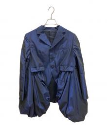 noir kei ninomiya（ノワール ケイ ニノミヤ）の古着「ギャザー バルーン ジャケット」｜ネイビー