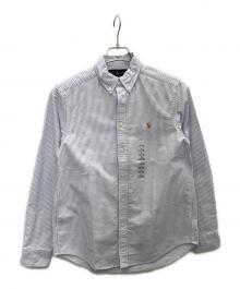 POLO RALPH LAUREN（ポロ・ラルフローレン）の古着「刺繍ボタンダウンシャツ」｜ブルー