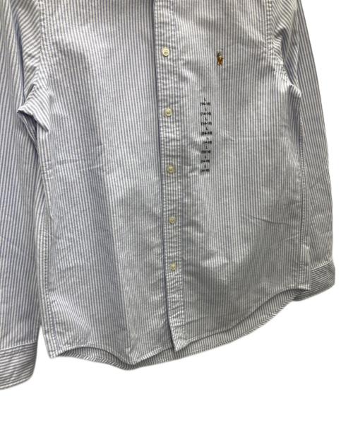 POLO RALPH LAUREN（ポロ・ラルフローレン）POLO RALPH LAUREN (ポロ・ラルフローレン) 刺繍ボタンダウンシャツ ブルー サイズ:L 未使用品の古着・服飾アイテム